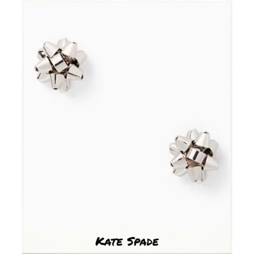 Kate Spade | Bourgeois Silver Bow Stud Earrings